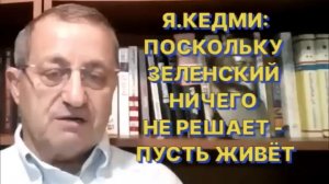 Яков Кедми. Поскольку Зеленский ничего не решает - Пусть живет.