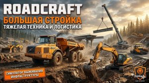 ROADCRAFT ⏐ БОЛЬШАЯ СТРОЙКА, ТЯЖЕЛАЯ ТЕХНИКА И ЛОГИСТИКА ⏐ Симулятор выживания инфраструктуры