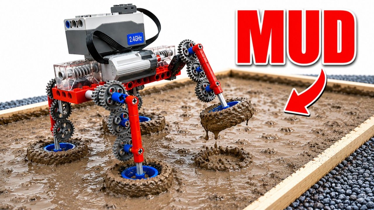 Испытание LEGO Technic в грязи: Проедет или застрянет? смотреть онлайн