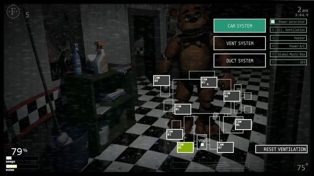 Ultimate Custom Night. Атака медведей 1, Прохождение. #2