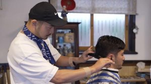 (ASMR) World Massage Champion Gave a Super Relaxing Head Massage & Haircut at Yamaguchi Barbershop