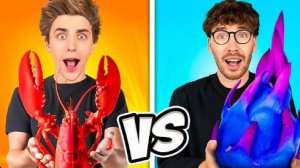 КРАСНАЯ vs СИНЯЯ ЕДА Челлендж !