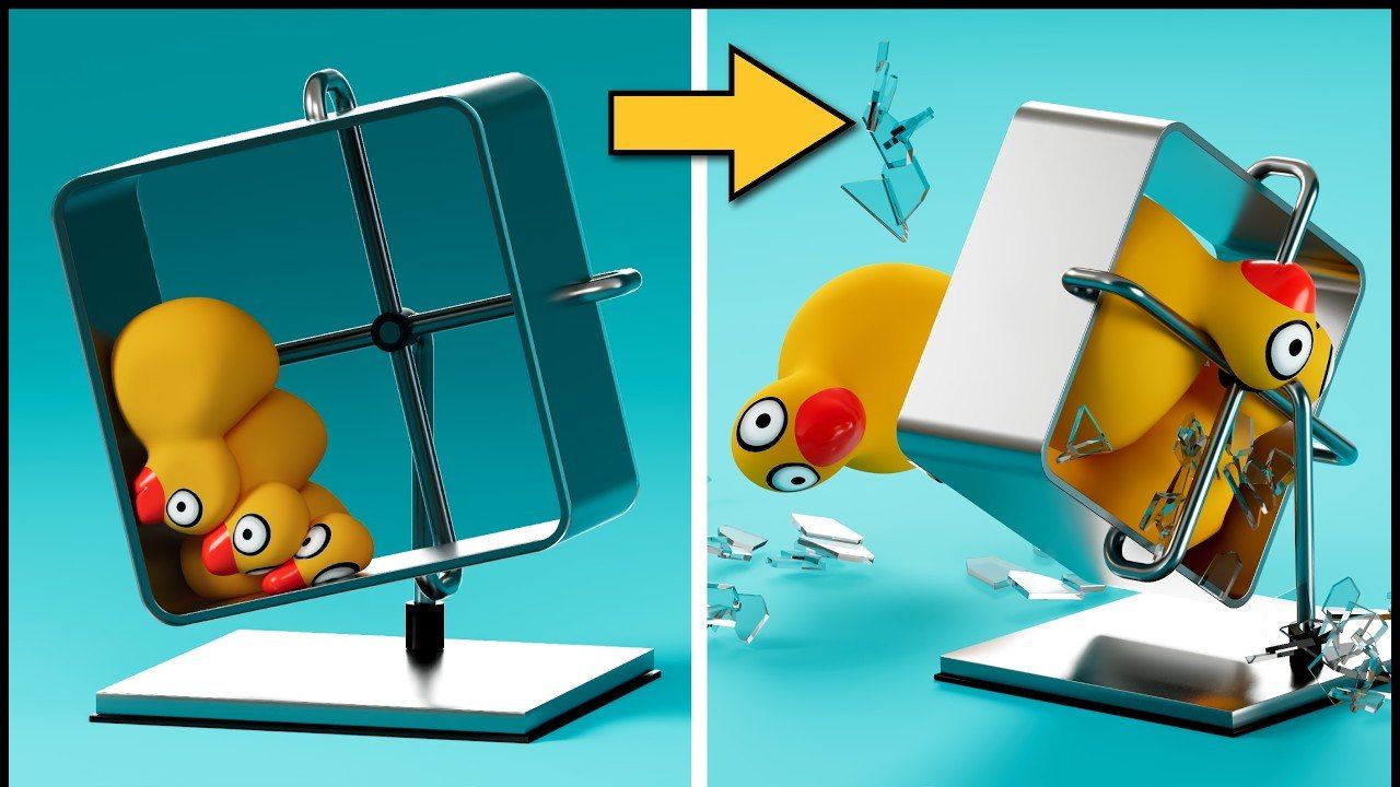 САМЫЕ УДОВЛЕТВОРЯЮЩИЕ ТЕСТЫ ДАВЛЕНИЯ В BLENDER 3D ФИЗИКА 🤯🔥 | УТКИ, МАГНИТЫ И СТЕКЛО смотреть онлайн