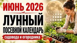 Лунный посевной календарь на июнь 2026: благоприятные и неблагоприятные дни, фазы Луны знаки Зодиака
