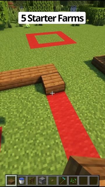 5 ПРОСТЫХ СТАРТОВЫХ ФЕРМ В MINECRAFT 🏡 #minecraft