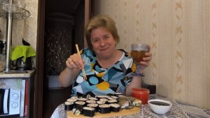 Любашины будни,мукбанг ✅Роллы 🍣 и не только ‼️