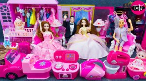Играем в игрушки из мультика принцесса кукла Барби. Мультфильм для детей. ASMR АСМР