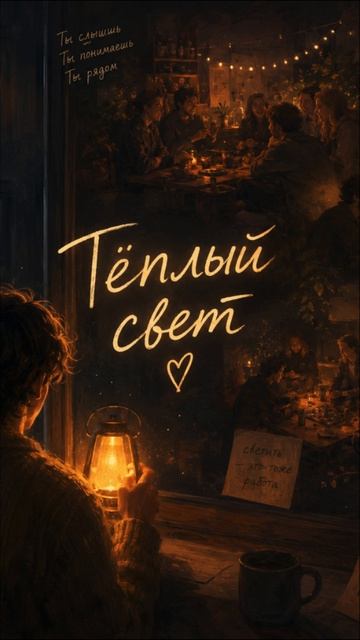 Трек «Тёплый свет» — это обратная связь обо мне