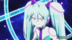 Snow Godzilla VS Miku Hatsune (Shinkansen Henkei Robo Shinkalion The Animation. Anime Moment)