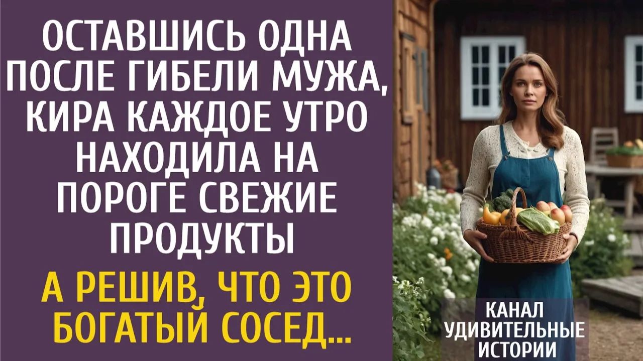 Истории из жизни: овдовев, Кира каждое утро находила на пороге свежие продукты…
