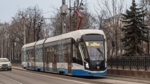 Поездка на трамвае 71-931М Витязь МОСКВА по маршруту №39 (м.Чистые пруды - м.Университет) 19.03.2025