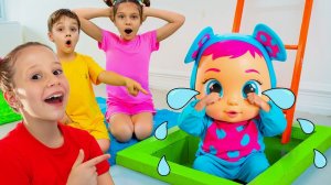 Nastya and friends in funny escape adventures for kids