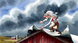 👴🔨 ДЕД И БАБУЛЯ: чинят крышу с весёлым хаосом!