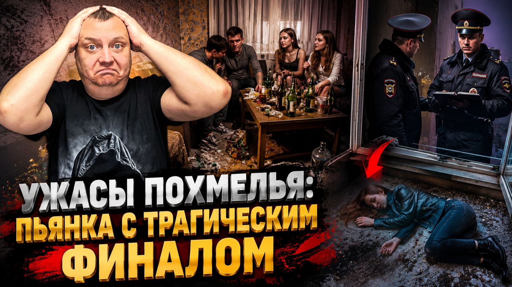 Ужасы похмелья: Пьянка с трагическим финалом смотреть онлайн