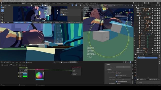 Coloso - A to Z of NPR Animation in Blender 41-3. Background Objects Effects Practice - 5 смотреть онлайн