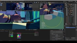 Coloso - A to Z of NPR Animation in Blender 41-3. Background Objects Effects Practice - 5