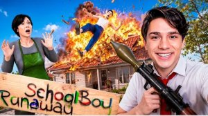 Holybaam:ВЗОРВАЛ ДОМ ЗЛЫХ РОДИТЕЛЕЙ В SCHOOLBOY RUNAVAY! 💥🏠 БАЗУКА МОД!