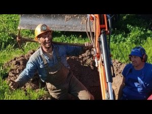 Когда увлёкся на объекте, заготовки под дорожки , дренаж, костровые зоны, и беседку
