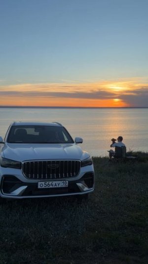 Воскресный вайб. Со звуком 🔉  #geely #monjaro #auto #nature_perfection #закат