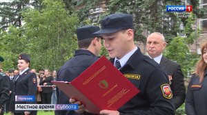 В КБГТК состоялось торжественное посвящение в кадеты студентов
