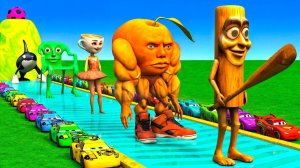 Игра «Длинная горка» с коровой, слоном, гориллой, бегемотом и тигром.