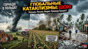 Торнадо разрушил дома в Польше! Нашествие саранчи на Ставрополье! Ураган и град в Индии! Сегодня ЧП