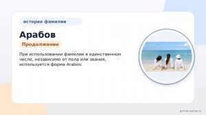 Арабов: происхождение, история и склонение одной из самых интересных фамилий — SEO-заголовок для