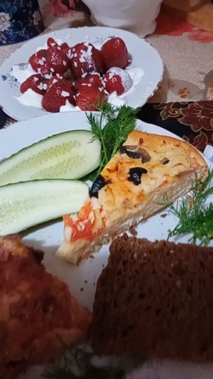 Встречаю с работы.