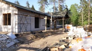 Строим одноэтажный дом 8*18 из газобетона на УШП в Елизаветинке