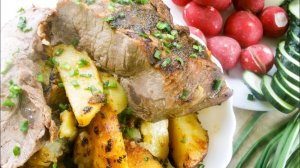 Как Правильно Пожарить Мясо. Жарим  Свинину  на Сковороде с Картофелем