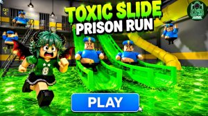 Токсичный слайд - Побег из тюрьмы! ☣️ / Побег из слайда Обби! (Roblox) | Игровой процесс #roblox