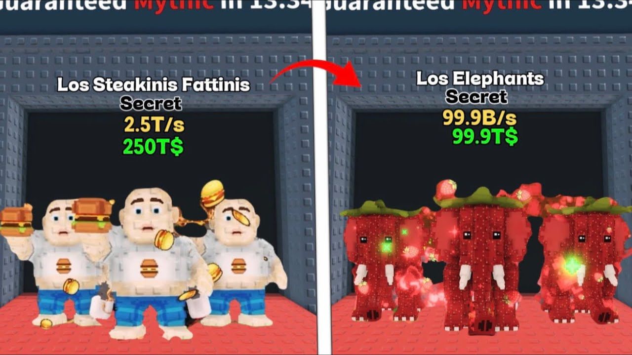 НОВЫЕ брейнроты Los Steakinis Fattinis и Los Elephants Brainrots
