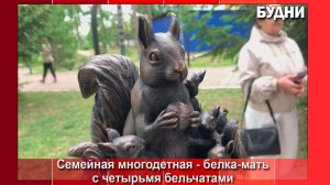 Ольга Гусарова подарила Белогорску белку-мать