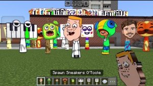 Кроссовки Sprunki OC О'Тул из Гриффинов добавили дополнение Part 24 в Minecraft PE