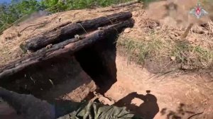 Боевая работа расчета миномета группировки «Восток»