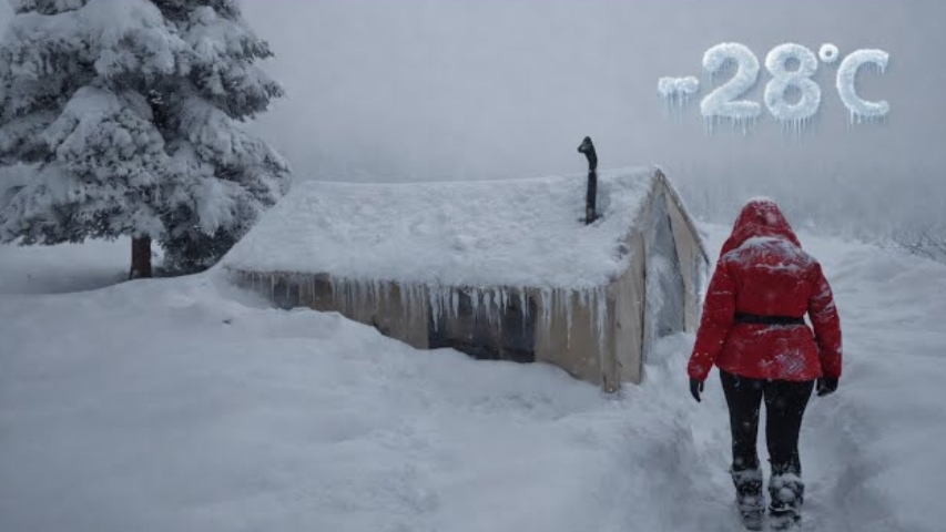 Самый трудный кемпинг, 4 дня в снежной буре.