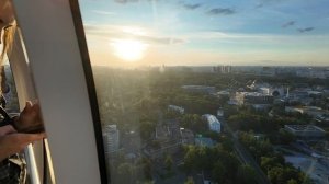 вднх  колесо обозрения. солнце москвы