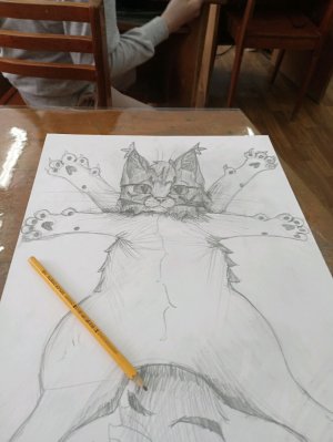 Делаю тутор на бумажного котика.