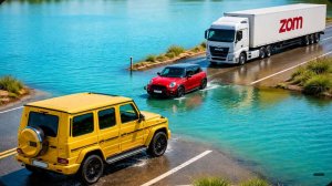 Машина против глубокой воды в BeamNG Drive!