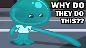 Splatoon — почему медузы касаются пола? ANIMATED