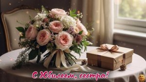 С Юбилеем сестра