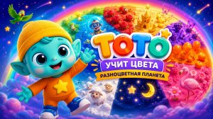🌈 Тото учит цвета | Разноцветная планета 🚀 | Серия 2 | Развивающий мультик для малышей
