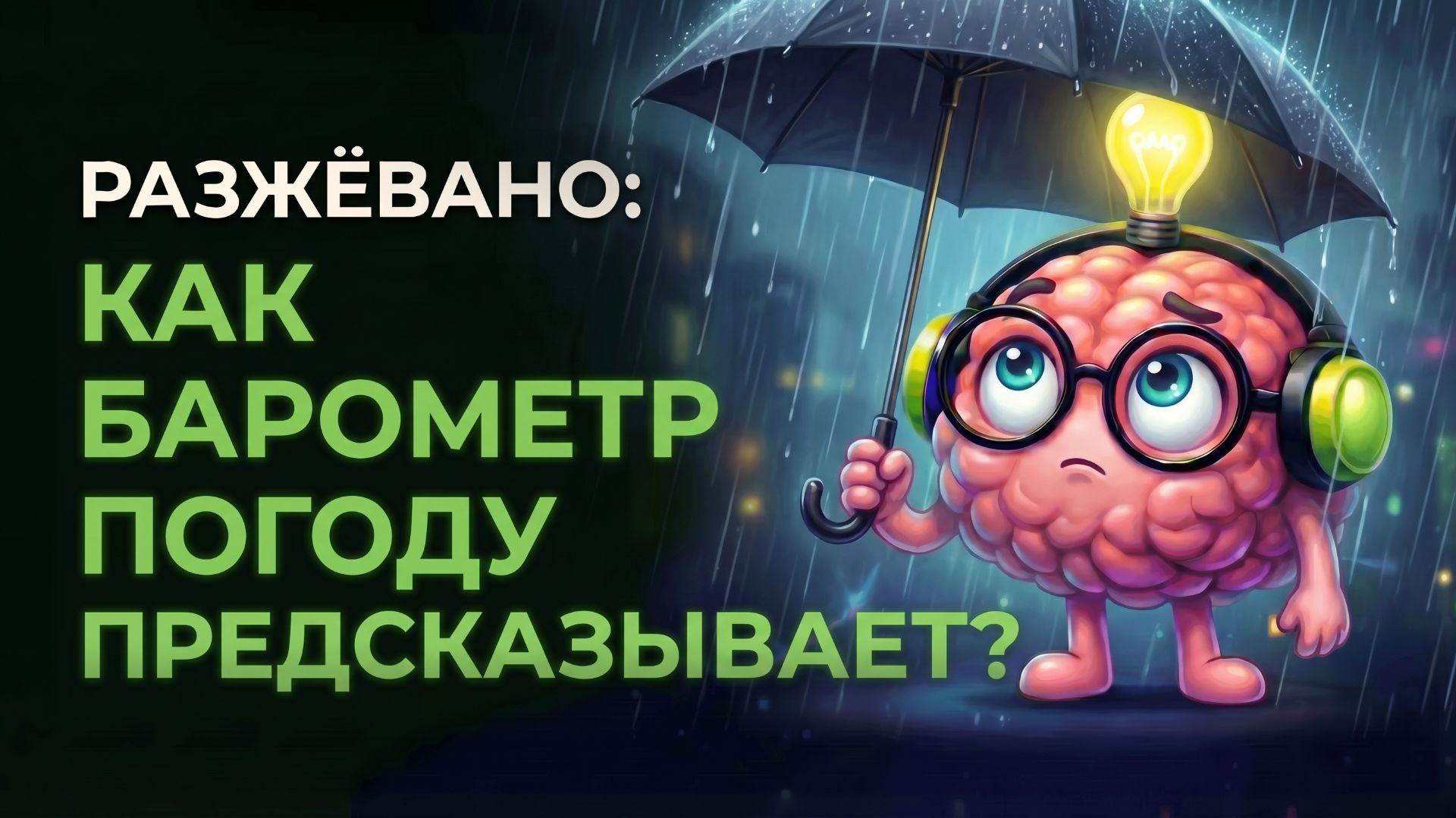 Как барометр узнаёт о дожде раньше нас?