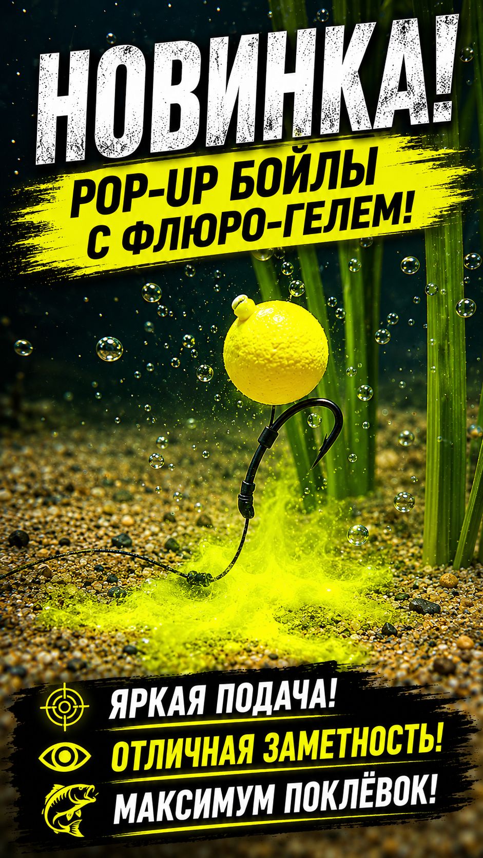 Новинка от LION BAITS - pop-up бойлы с флюро-гелем! смотреть онлайн