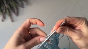 Пляжная туника спицами