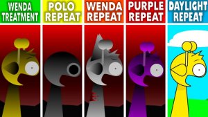 INCREDIBOX SPRUNKI: ЛЕЧЕНИЕ ВЕНДЫ 💊 НО POLO 🤵, WENDA 💊, DURPLE 💜 И DAYLIGHT ☀️ 🔁 ПОВТОРЯЮТ! ♾️