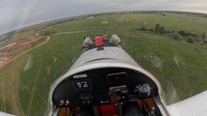 Самолет Пчелка-7 посадка.