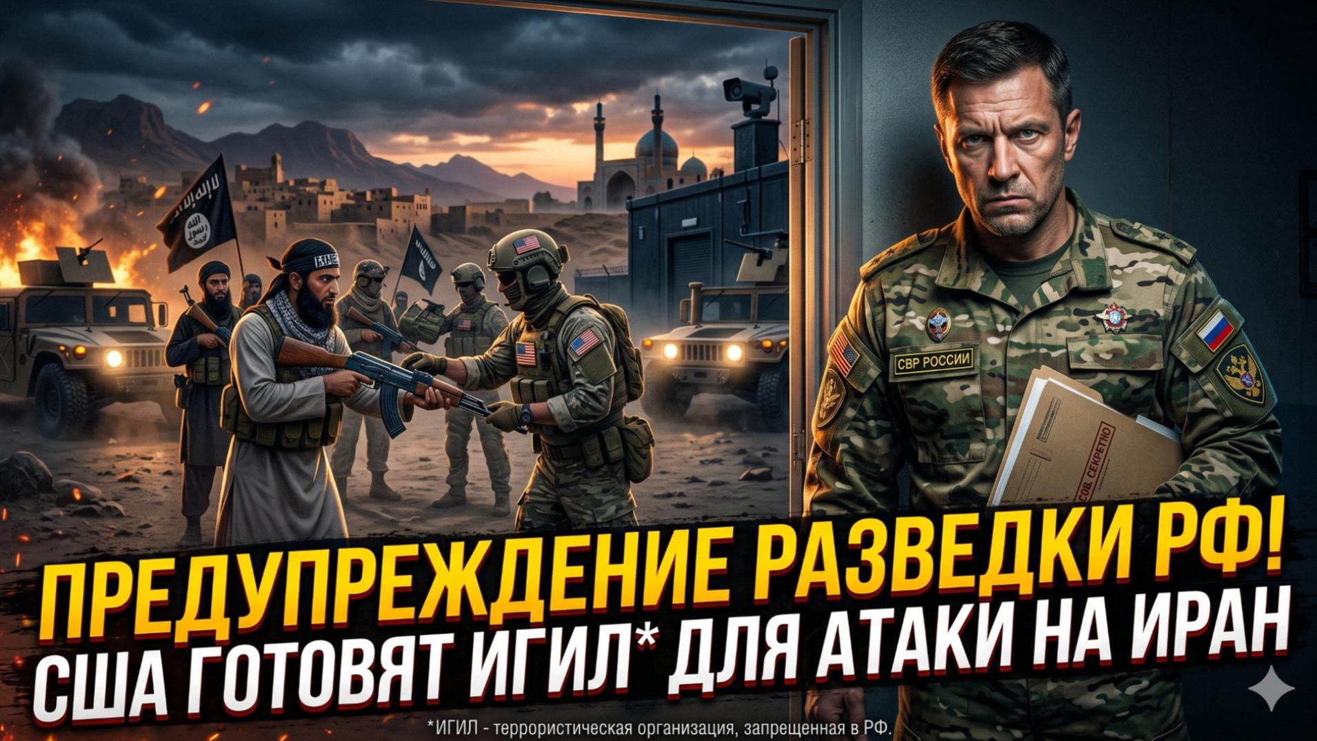 ☣️ Слив разведки РФ: США хотят выпустить джихадистов на Иран. Кровавый план