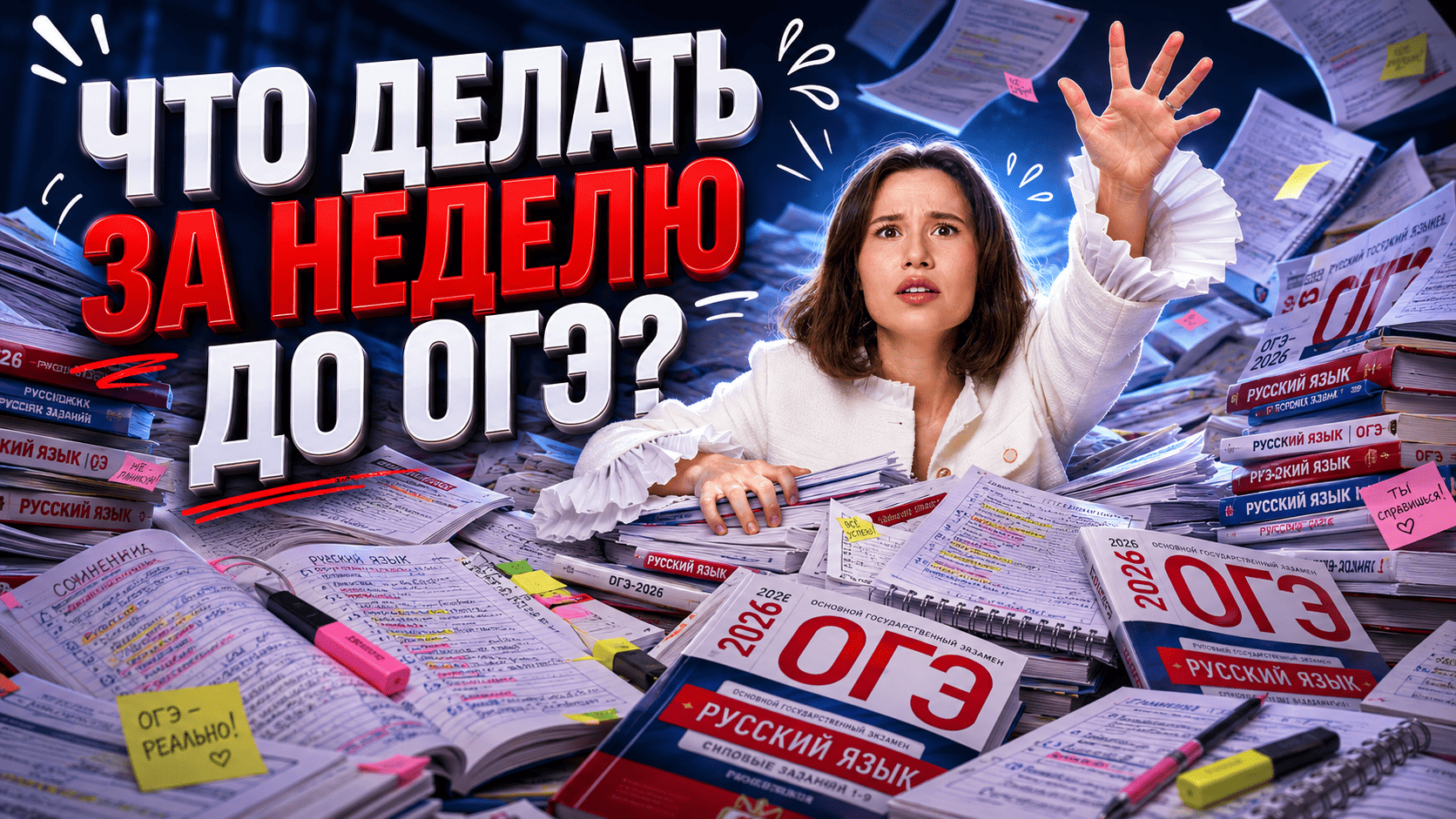 НЕДЕЛЯ до ОГЭ по русскому — что делать? | Настя Гласная | Умскул смотреть онлайн