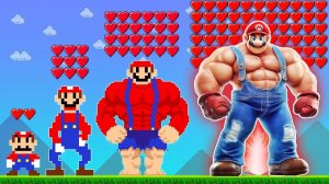ЧТО ЕСЛИ КАЖДОЕ СЕМЯ ДЕЛАЕТ МАРИО МУСКУЛИСТЫМ С РОЖДЕНИЯ ДО БЕССМЕРТИЯ | ИГРА ADN МАРИО